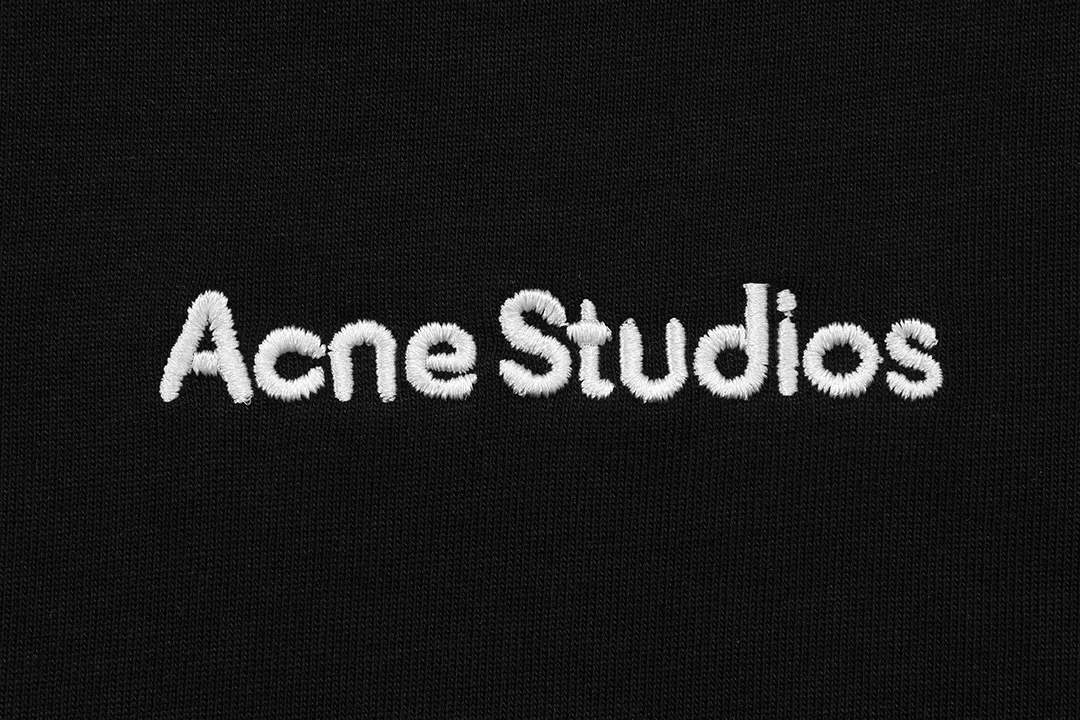 Acne Studios 2026 New Arrival logo Same Style t 100％ 32 ：Black Size：XS S M L